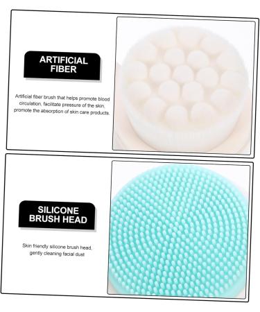 Housoutil Manual Face Brush Face Brush with Holder Facial Brush with Holder Cleaning Tool Pore Cleaner Cleaning Brush Pore Deep Cleansing Brush Hair Accessories Abs Skin Care Child - Buy Online on GoSupps.com