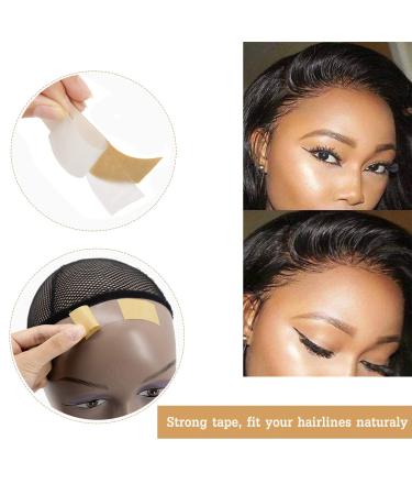 Waterproof Double-Sided Adhesive Tape for Lace Front Wigs - Brown Color - 36 Pieces - Buy Online on GoSupps.com