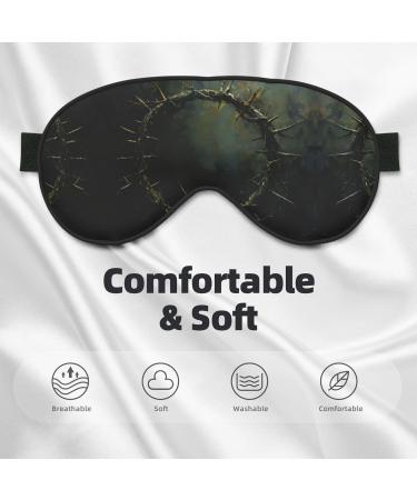 Buy SSIMOO Crown of Thorns Sleep Mask | Adjustable Breathable & Fashionable Eye Mask for Comfortable Sleep - Black | International Shipping Available - Buy Online on GoSupps.com