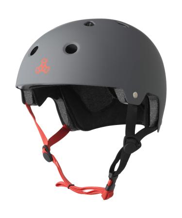 Triple Eight Dual Certified Bike and Skateboard Helmet Gun Matte Large/X-Large