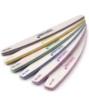 Professional Nail File Double Sided Grit 80/100 - 15 Pcs Manicure Tools for Nail Grooming and Styling, Acrylic Gel Buffer & Polisher - Buy Online on GoSupps.com