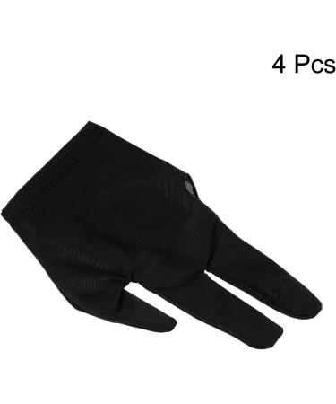 Patikil 3 Fingers Pool Gloves - Left & Right Hand Billiard Cue Glove for Carom, Snooker, and Pool - Black - Buy Online on GoSupps.com