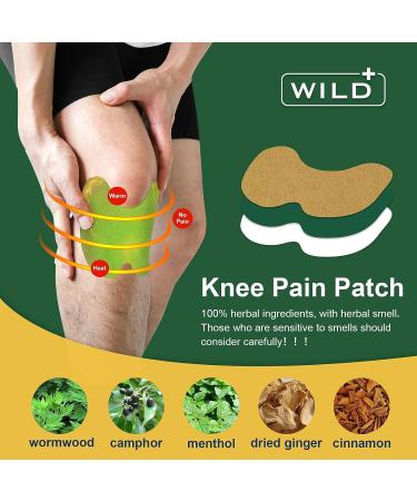 WILD+ Knee Pain Relief Patch - Maximum Strength for 24-Hour Relief from Knee, Back, Shoulder Pain and Arthritis - Buy Online on GoSupps.com
