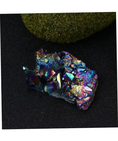 Healvian 3 Pcs Rough Stone Rainbow Quartz Cluster Crystal Cluster Adornment Ornaments Decorations Natural Colorfulx3pcs 5X4.5CMx3pcs - Buy Online on GoSupps.com