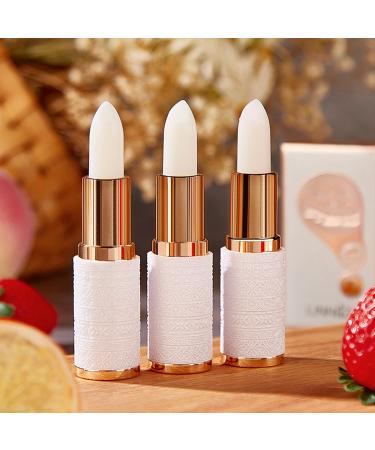 Colorless Fruit Flavoured Lip Balm - 3 Flavours Orange Peach Strawberry Hydrating Nourishing Moisturising Lip Stick Long-Lasting Winter Lip Care Daily Use (#3 3.5g) #3 1.3 Ounce (Pack of 1) - Buy Online on GoSupps.com