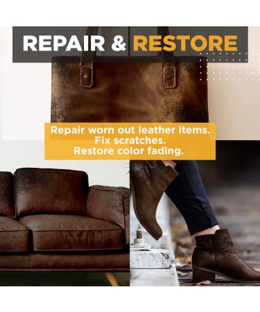 FORTIVO Leather Recoloring Balm - Mink Oil  Leather Repair Kit for Furniture  Dark Brown Leather Dye  Leather Repair Kit  Mink Oil Leather Balm  Leather Repair Kit for Couches  Mink Oil for Leather - Buy Online on GoSupps.com