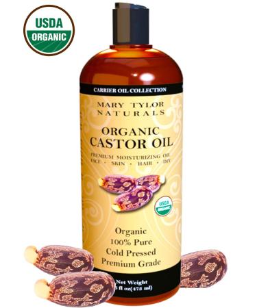 Mary Tylor Naturals Organic Sweet Almond Oil - 16 Fl Oz | Premium Cold Pressed Moisturizing Oil - Buy Online on GoSupps.com