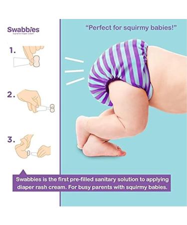 Swabbies Diaper Cream Applicators - 2 Pre-Filled Easy-to-Use Tubes - Buy Online on GoSupps.com