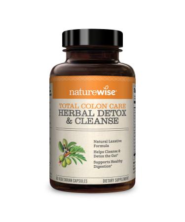 NatureWise Total Colon Care Herbal Detox & Cleanse 60 Vegetarian Capsules