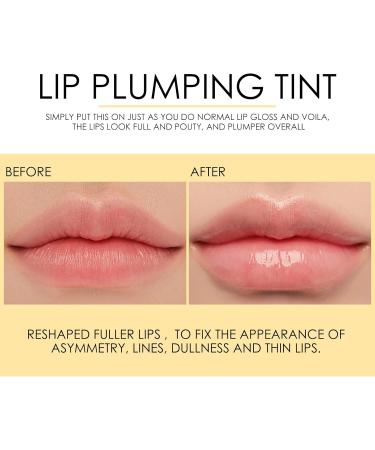 KYDA 2 Pcs Natural Lip Plumper Plant Extracts Lip Gloss Lip Plumping Balm for Fuller Lips & Hydrated Beauty Lips Moisturizing Clear Lip Enhancer 2pcs - Buy Online on GoSupps.com