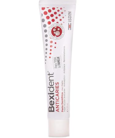 ISDIN Bexident Anticaries toothpaste with fluoride and cranberry extract triple action against caries and plaque for the whole family daily use value pack 30 free 2 x 125 ml - Buy Online on GoSupps.com