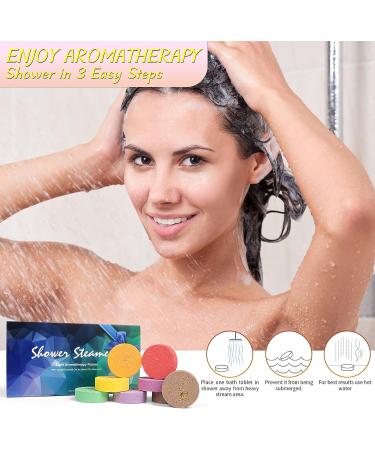 Vanten Shower Steamers 8PCS with Essential Oils for Stress Relief - Aromatherapy for Home Spa - Self Care & Relaxation Gifts for Women - Buy Online on GoSupps.com