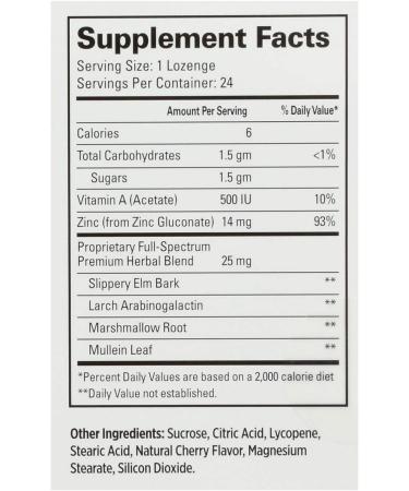Quantum Cold Season Plus Zinc Cherry Lozenges - 24 Count - Buy Online on GoSupps.com