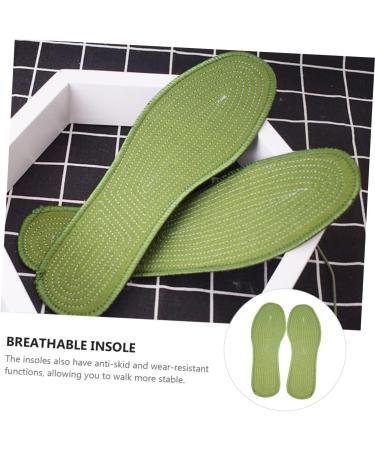 FOMIYES 20 Pairs Insole Shoe Pads - Foot Care Cushion Sweat Absorption Green Perfect for Training | 25X8X0.5CM - Buy Online on GoSupps.com