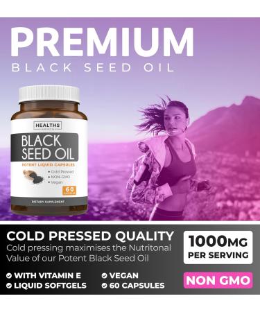 Thyroid Support & Black Seed Oil (1-Month Supply) Black Seed Thyroid Boost - Thyroid Support (60 Capsules) Health Supplement & Black Seed Oil (60 Capsules) Cold-Pressed Nigella Sativa - Non-GMO - Buy Online on GoSupps.com