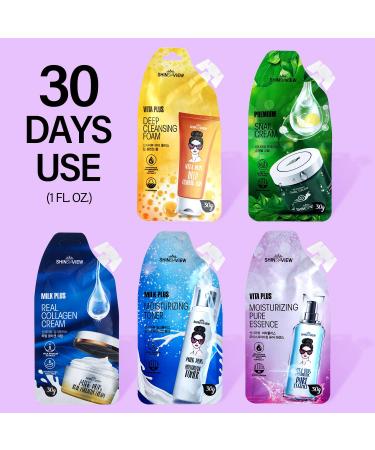 Skin Hydrating Kit - Travel Mini 5-Step Skincare Set | 30-Day Supply for Healthier Skin - Buy Online on GoSupps.com