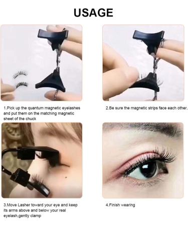Eyelash Curler - Handheld Eye Lash Curler Padded Handle Curler Magnetic Eyelash Clip Applicator False Eyelash Quantum Magnetic Glue-Free Eyelash Curler - Buy Online on GoSupps.com