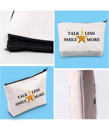 Buy Hamilton Music Cosmetic Bag - 'My Thoughts Have Been Replaced by Hamilton Lyrics' - Talk Less Smile More - International Shipping Available - Buy Online on GoSupps.com