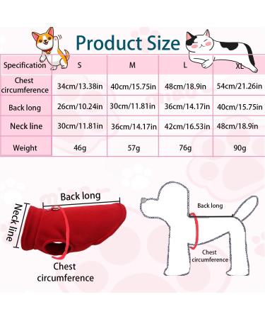 Red L Dog Coat & Sweater for Small Dogs | Chihuahua Clothing - Warm Winter Gear for Indoor & Outdoor Use - Buy Online on GoSupps.com