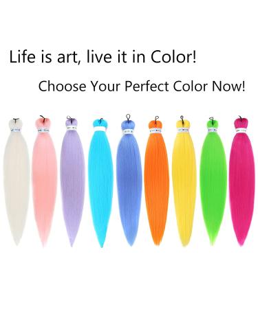 26 Pre Stretched Creamy White Kanekalon Braids Hair Extension - Pack of 3 - Buy Online on GoSupps.com