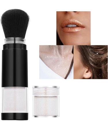 Face Glitter | Powder Glitter for Neck and D collet Makeup | Compact Face Highlighter Waterproof Lip Highlighter for Neck and Eye Area - Buy Online on GoSupps.com