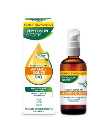 Phytosun Ar ms Organic vegetable almond oil 100% pure and virgin 100 ml 100 ml (1 pack)