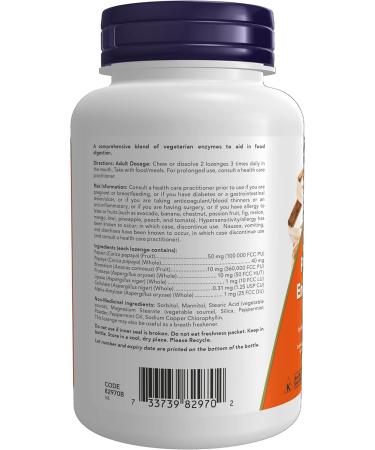 Now Foods Papaya Enzyme Chewable 180Loz - Buy Online on GoSupps.com