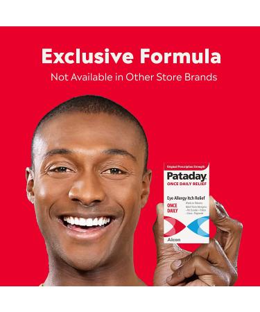 Pataday Once Daily Relief Allergy Eye Drops by Alcon - 2.5ml for Allergy Itch Relief - Buy Online on GoSupps.com