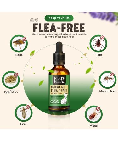 Flee flea! FLEA TREATMENT FOR CATS | CAT FLEA TREATMENT SPOT ON APPLICATION | FLEA AND TICK TREATMENT FOR CATS | WORKS WELL ON ALL BREEDS FOR A SPOT ON FLEA TREATMENT FOR CATS - Buy Online on GoSupps.com