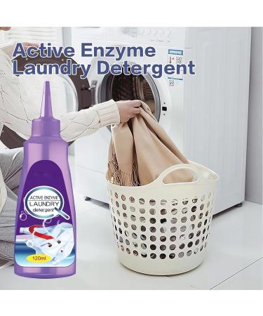 Active Enzyme Laundry Stain Remover - Natural & Non-Toxic Clothes & Carpet Cleaner for Tough Stains | 2023 Edition - Buy Online on GoSupps.com