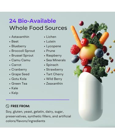 Multivitamin for Women (120 Vegetarian Capsules) Whole Food Vitamin with Essential Nutrients Natural Calcium Magnesium Selenium Zinc Biotin Vitamin A B6 C D3 E K and More Women Multivitamins - Buy Online on GoSupps.com