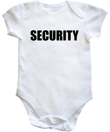 Hippowarehouse Security baby vest bodysuit (short sleeve) boys girls