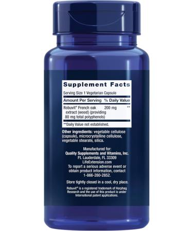 Life Extension Energy Renew - Combat Fatigue with French Oak Extract | Non-GMO Gluten-Free Vegetarian | 30 Capsules - Buy Online on GoSupps.com