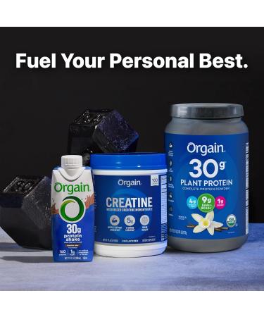 Orgain Creatine Monohydrate Powder 17.64 Oz (100 Servings) & Organic Vegan Protein Powder Vanilla 2.01lb Bundle - Muscle Growth & Recovery Support - Buy Online on GoSupps.com