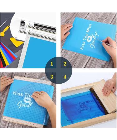 Aoibrloy Screen Printing Kit with 6 Colors Ink, Frames, Vinyl, Transfer Tape & Squeegee - Buy Online on GoSupps.com
