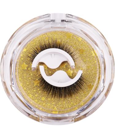 Reusable Self-Adhesive False Eyelashes No Glue Lashes Eyelashes Easy To Put On Handmade False Eyelashes for Women and Girls 2 Pairs (W09) - Buy Online on GoSupps.com