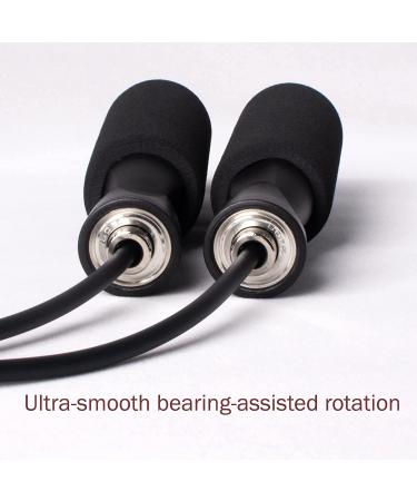 XYLsports Adjustable Black Jump Rope for Fitness Workout - Durable and Effective - Buy Online on GoSupps.com