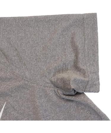 Nike Boy's Dri Fit Swoosh T Shirt Dark Grey Heather/White - Size Medium - Buy Online on GoSupps.com