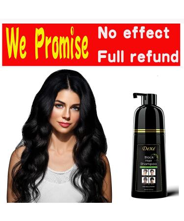 YIZHONG Black Hair Dye Shampoo for Women & Men | 5 Minute Permanent Blackest Color & Full Gray Coverage | Salon-Quality Darkening Hair Coloring - Buy Online on GoSupps.com