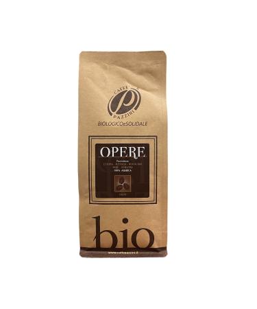 Pazzini Cafe Coffee Pazzini Opere Brown 100 Arabica organic and solid grains 250 g