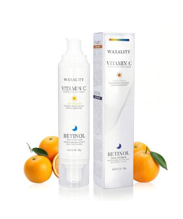 Retinol Under Eye Cream for Dark Circles Remove Puffiness & Wrinkles Day & Night Brightening Anti-Aging Eye Cream for Fine Lines 0.67 Fl Oz 0.67 Ounce (Pack of 1)