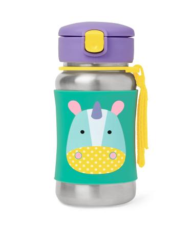 Skip Hop Toddler Sippy Cup with Straw  Zoo Stainless Steel Straw Bottle  Unicorn - Buy Online on GoSupps.com