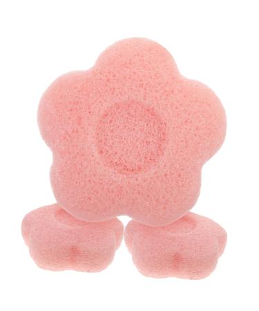 FRCOLOR 3pcs Konjac Facial Cleansing Face Washing Tool Sponge Body Dry Puff