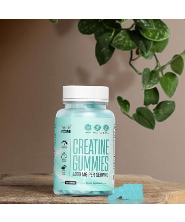 KOSRE Creatine Monohydrate Gummies with 4g Creatine for Men & Women Supports Strength Endurance and Muscle Growth Micronized & Clean Creatine HCL Formula (60 Gummies) - Buy Online on GoSupps.com
