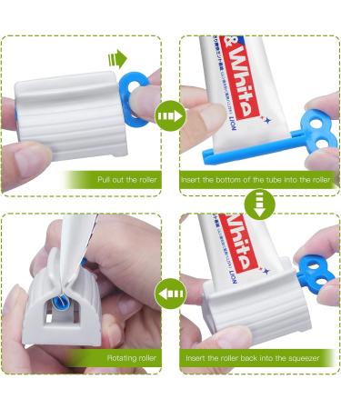 Buy Civilian Toothpaste Tube Squeezer 3 Piece Set with Colored Tube Key & Holder | Bathroom Kitchen Bedroom Organizer - Buy Online on GoSupps.com