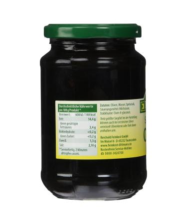 Buy Feinkost Dittmann Blackened Olives without Stones - 155g | Premium Quality Snacks | International Shipping Available - Buy Online on GoSupps.com