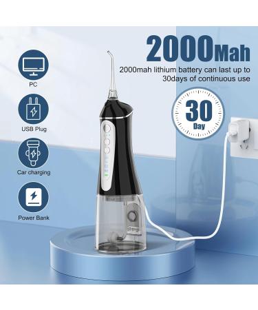 NBGRLVS Cordless Water Dental Flosser - 4 Modes IPX7 Waterproof 320ML Portable Oral Irrigator for Teeth Cleaning - Buy Online on GoSupps.com