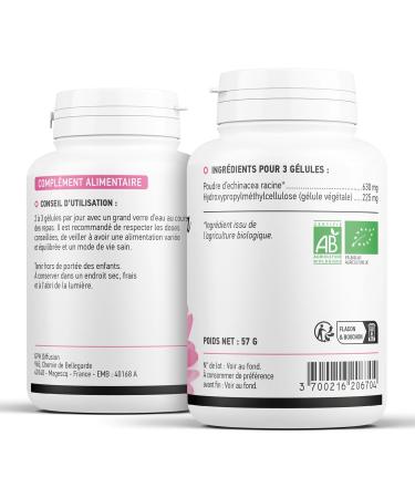 Echinacea Organic - 210 mg - 200 Vegetable Capsules - Buy Online on GoSupps.com