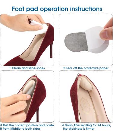 Sibba Heel Grips: 4 Pairs Cushion Pads for Loose Shoes - Anti-Blister Inserts for Women & Men - Buy Online on GoSupps.com